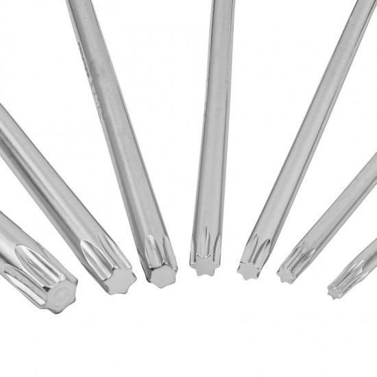 JCB Набор ключей TORX Г-образных экстра длинных 7пр.(Т10,Т15,Т20,Т25,Т27,Т30,Т40) в пластиковом держателе JCB-5071XL - 1