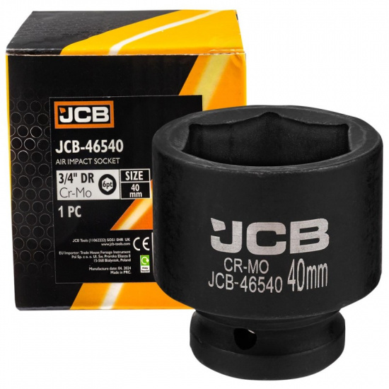 JCB Головка ударная 3/4" 6гр. 40мм JCB-46540 - 1