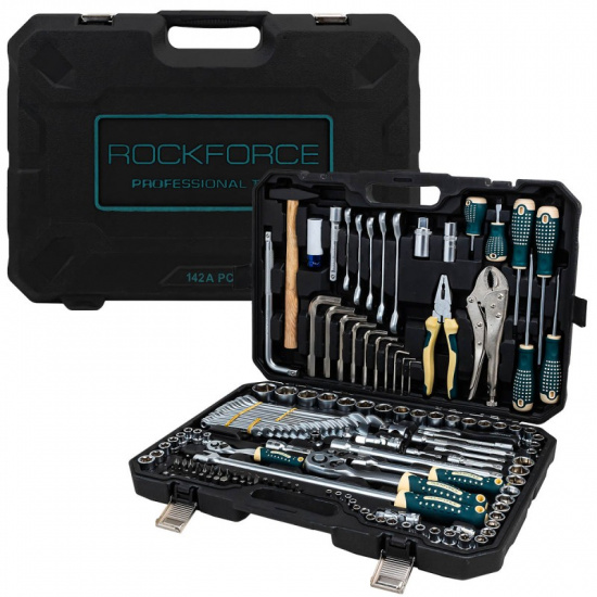 ROCK FORCE LIGHT Набор инструментов 142пр. 1/4", 3/8", 1/2" (6гр.) RF LIGHT-41421-5A - 1