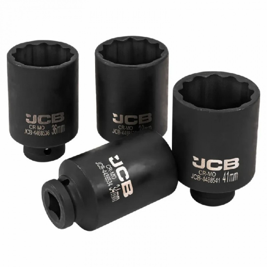 JCB Набор головок ударных глубоких 4пр. 1/2" 12pt JCB-4045-9MPB - 1