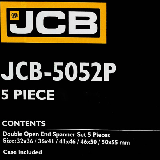 JCB Набор ключей рожковых 5пр. JCB-5052P - 1