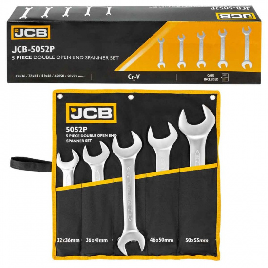 JCB Набор ключей рожковых 5пр. JCB-5052P - 1