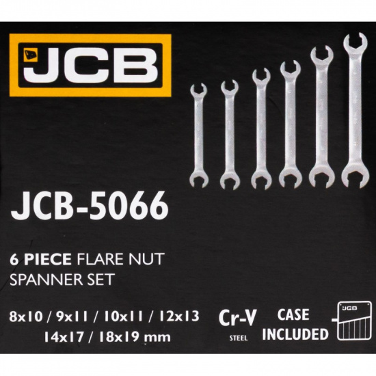 JCB Набор ключей разрезных 6пр. JCB-5066 - 1