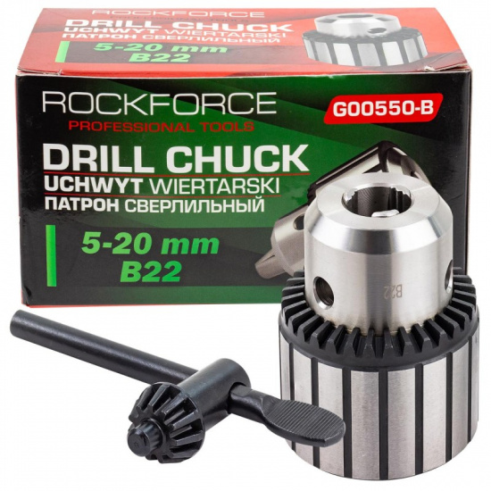 ROCK FORCE Патрон цанговый для дрели (5-20мм, B22) RF-G00550-B - 1