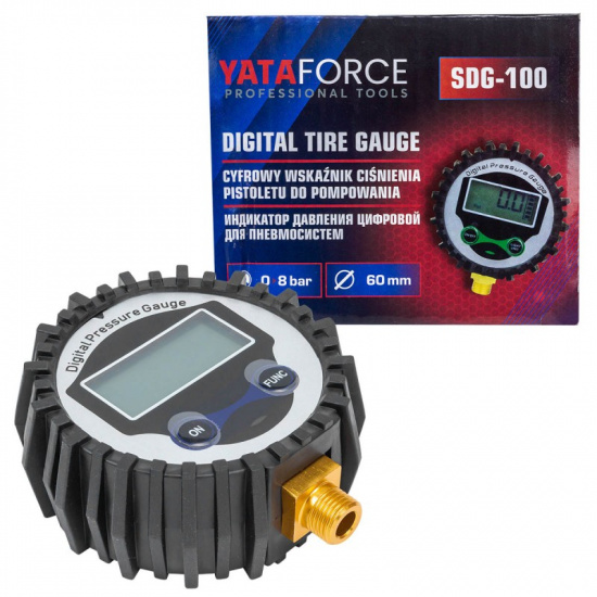 YATAFORCE Манометр цифровой для пневмосистем YF-SDG-100 - 1