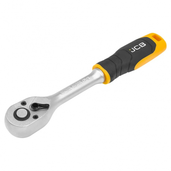 JCB Трещотка реверсивная с резиновой ручкой 3/8'' JCB-80233 - 1