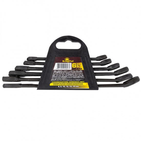KINGTUL Набор ключей комбинированных 6пр. KT-5068 Black - 1