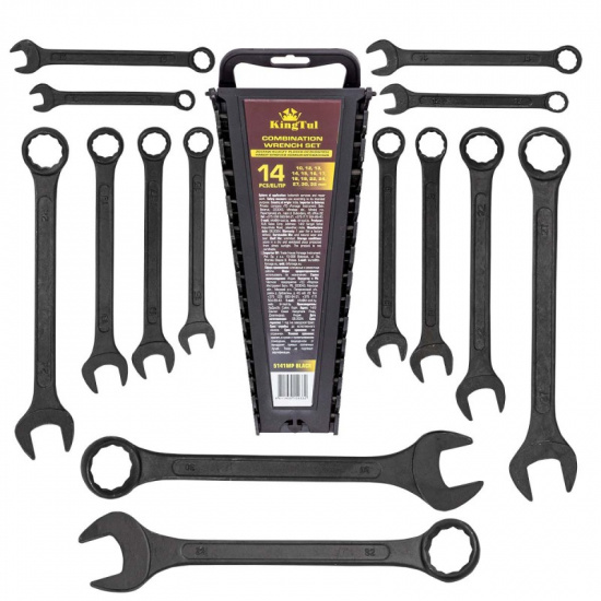 KINGTUL Набор ключей комбинированных 14пр. KT-5141MP Black - 1