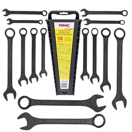 WMC TOOLS Набор ключей комбинированных 14пр. WMC-5141MP Black - 1