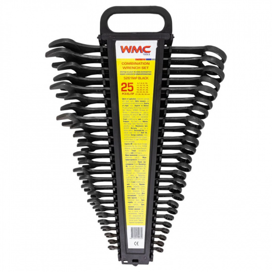WMC TOOLS Набор ключей комбинированных 25пр. WMC-5261MP Black - 1