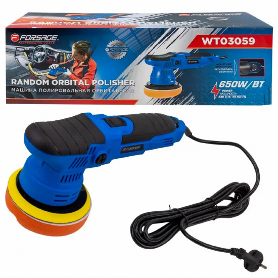 FORSAGE Машина полировальная орбитальная 650Вт F-WT03059 - 1