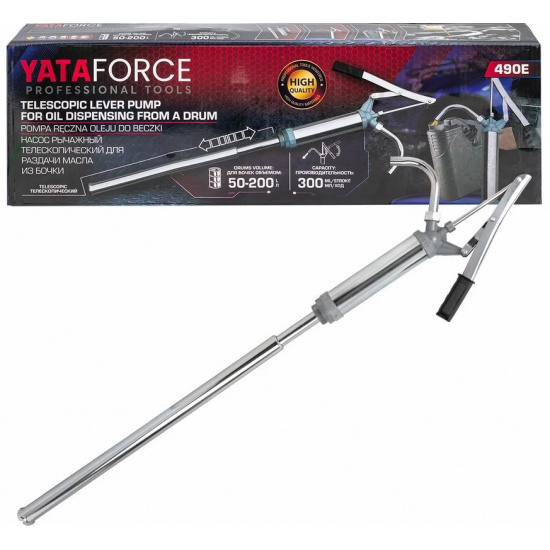 YATAFORCE Насос рычажный телескопический для раздачи масла из бочки YF-490E - 1
