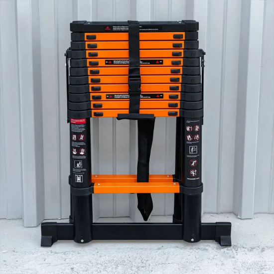 ISMA Стремянка телескопическая алюм. бытовая 3.5м (12+12 ступ.) ISMA-UP350-2 - 1