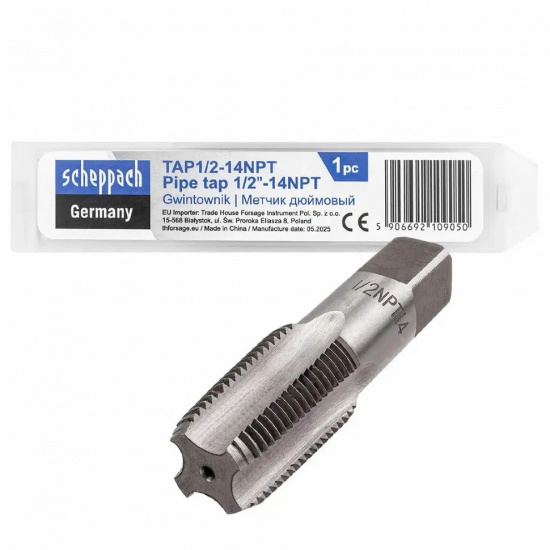SCHEPPACH Метчик 1/2-14NPT (дюйм.) Sch-TAP1/2-14NPT - 1