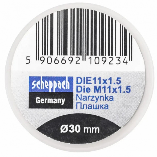 SCHEPPACH Плашка M11x1,5/Ф30 Sch-DIE11x1.5 - 1