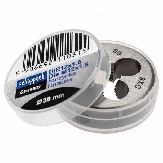 SCHEPPACH Плашка M12x1,5/Ф38 Sch-DIE12x1.5 - 1