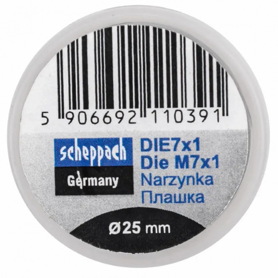SCHEPPACH Плашка M7x1/Ф25 Sch-DIE7x1 - 1