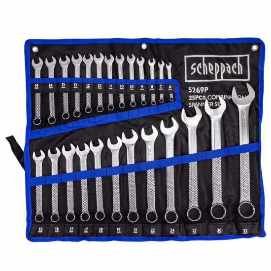 SCHEPPACH Набор ключей комбинированных 25пр. Sch-5269P - 1