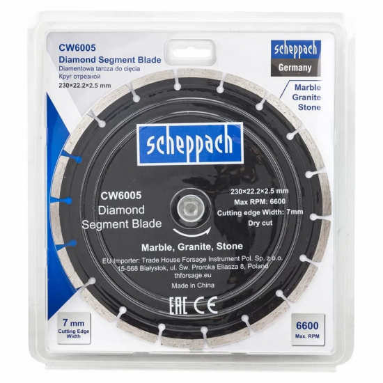 SCHEPPACH Круг отрезной 230*22,2*2,5мм Sch-CW6005 - 1