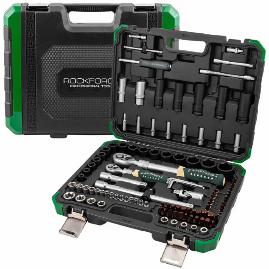 ROCK FORCE Набор инструментов 108+6пр. 1/4", 1/2" (6гр.) RF-41082+6L - 1
