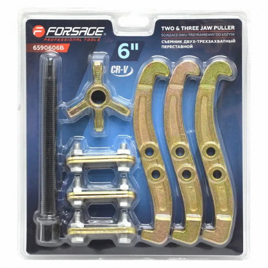 FORSAGE Съемник двух-трехзахватный переставной 6" F-6590606B - 1
