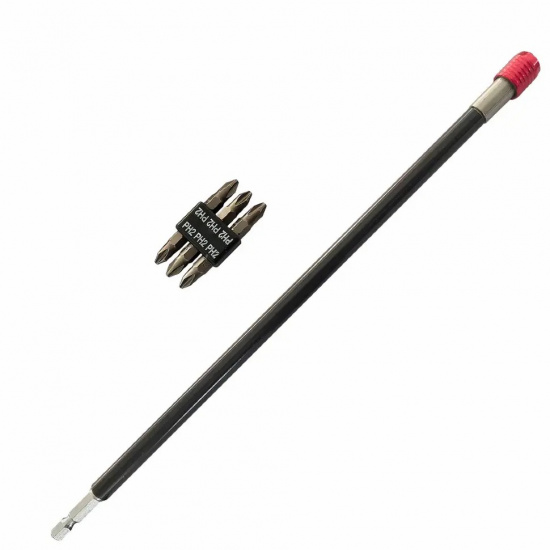 JBC Биты PH2 1/4"х25мм с битодержателем, набор 7пр. JBC-HW-S7 - 1