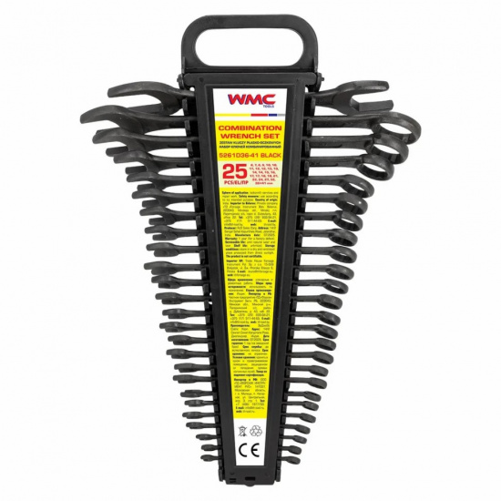 WMC TOOLS Набор ключей комбинированный 25пр. WMC-5261D36-41 BLACK - 1