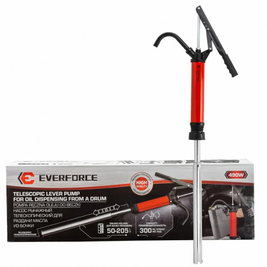 EVERFORCE Насос рычажный телескопический для раздачи масла из бочки EF-490W - 1