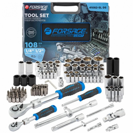 FORSAGE LIGHT Набор инструментов 108пр. F LIGHT-41082-5L DS - 1