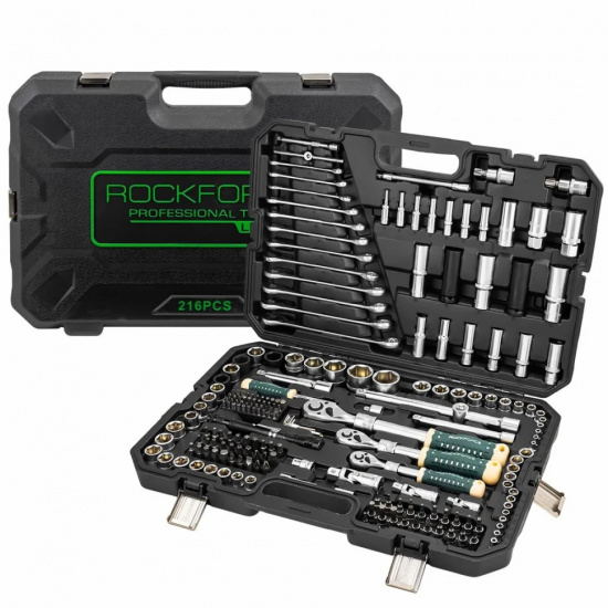 ROCK FORCE LIGHT Набор инструментов 216пр. 1/4", 3/8", 1/2" (6гр.) RF LIGHT-38841L DS - 1