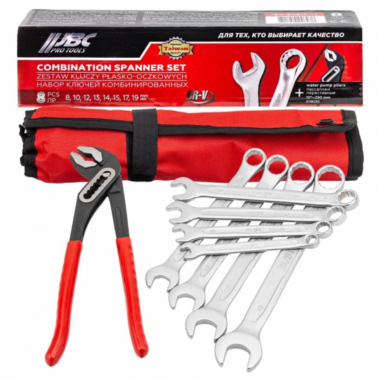 JBC Набор ключей комбинированных 8пр. JBC-5081P+1 - 1