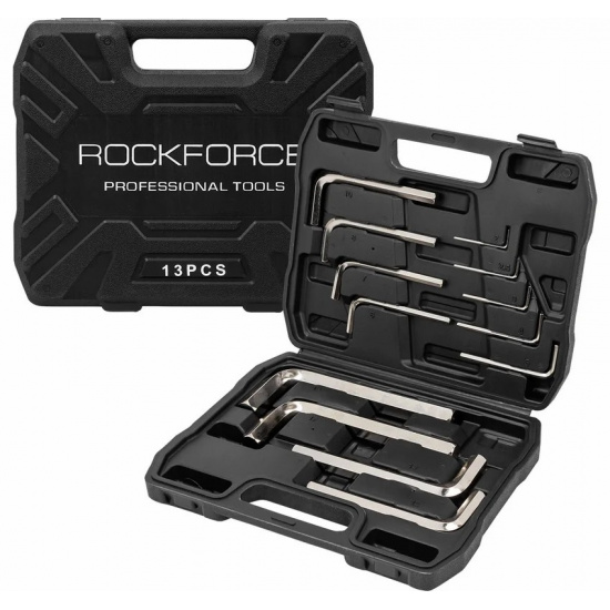 ROCK FORCE LIGHT Ключи Г-образные 6-гранные, набор 13пр. (2, 2.5, 3-8, 10, 12, 14, 17, 19мм) RF LIGHT-5137C - 1