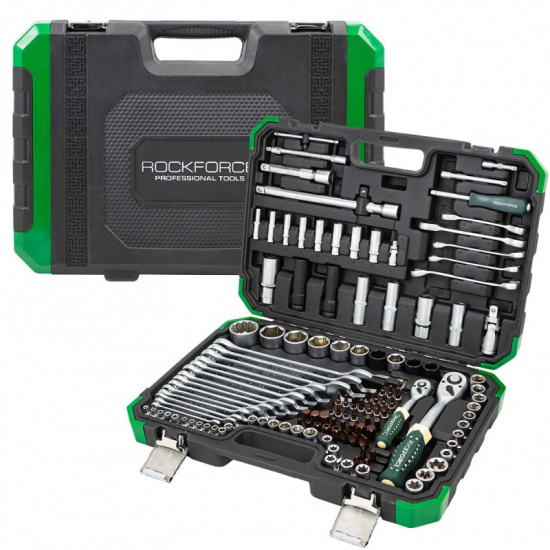 ROCK FORCE Набор инструментов 125+6пр. 1/4'', 1/2'' (6гр.) RF-41252-5 Premium - 1