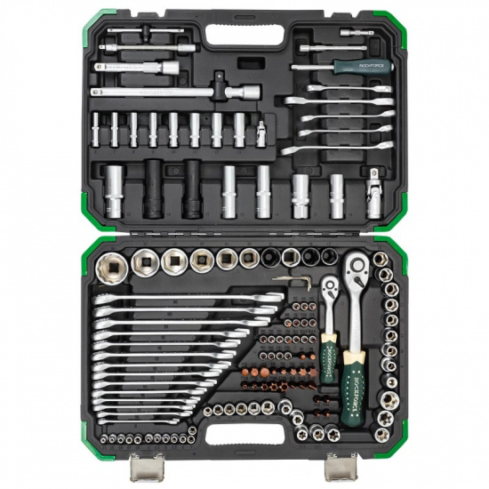 ROCK FORCE Набор инструментов 125+6пр. 1/4'', 1/2'' (6гр.) RF-41252-5 Premium - 1
