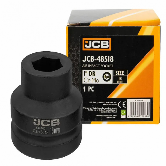 JCB Головка ударная 1", 18мм (6гр.) JCB-48518 - 1