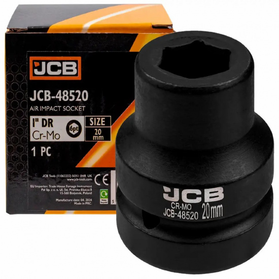 JCB Головка ударная 1", 20мм (6гр.) JCB-48520 - 1