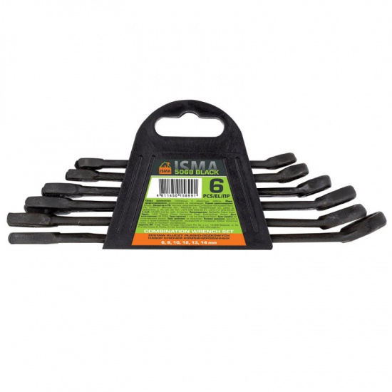 ISMA Набор ключей комбинированных 6пр. ISMA-5068 BLACK - 1