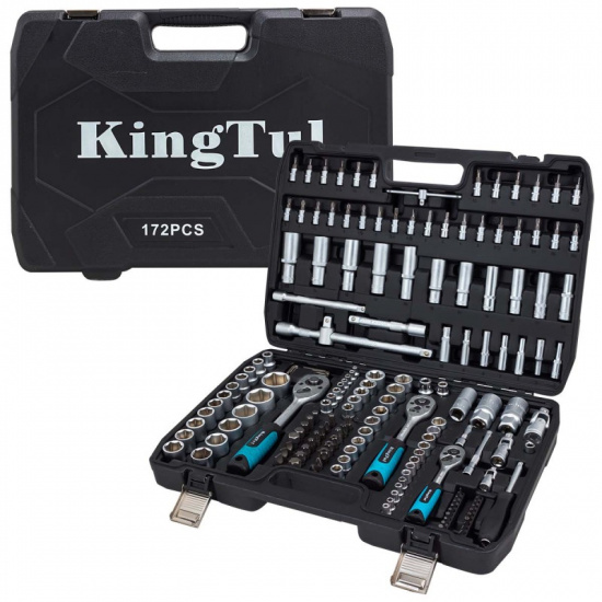 KINGTUL Набор инструментов 172пр. 1/2" 3/8" 1/4" 6pt KT-41723-5 - 1