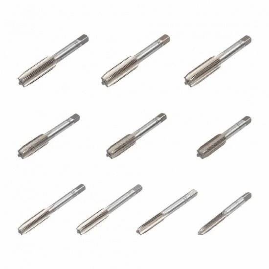 SCHEPPACH Набор метчиков метрический 10пр.(М6х1, М7х1, М8х1/1.25, М10х1/1.25/1.5, М12х1.25/1.5/1.75) Sch-C010-1T - 1