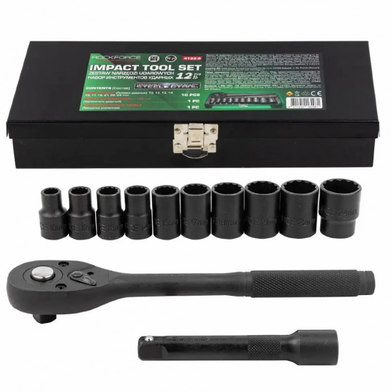 ROCK FORCE Набор инструментов ударный 12пр. 1/2" (12гр.) RF-4122-9 - 1