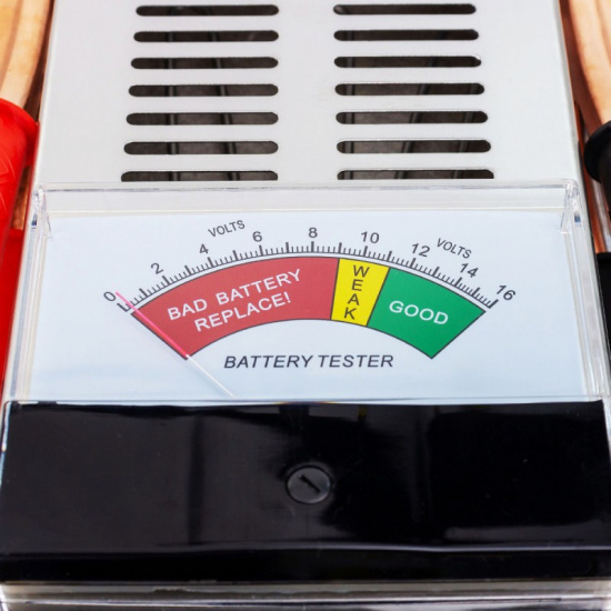MEGATOOLS Тестер аккумуляторных батарей аналоговый 12V, 125A, 200Ah MT-8310 - 1
