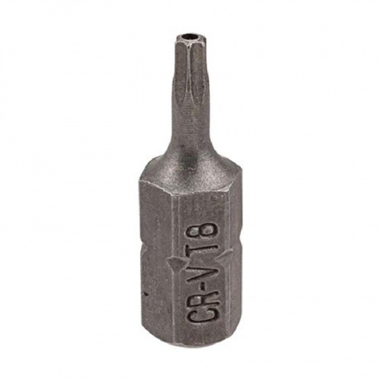 ROCK FORCE Бита TORX 1/4", T8Hх25ммL c отверстием RF-1272508 - 1