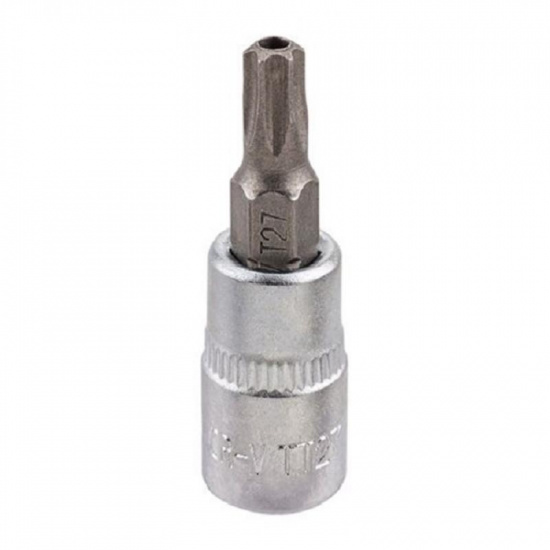 ROCK FORCE Головка-бита TORX 1/4", T35H c отверстием RF-3273235 - 1