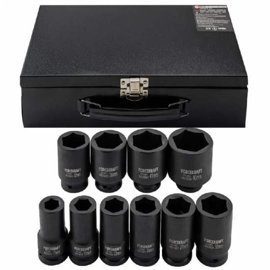 FORCEKRAFT Набор головок ударных 10пр. 3/4" 6pt FK-6108-5MPB - 1