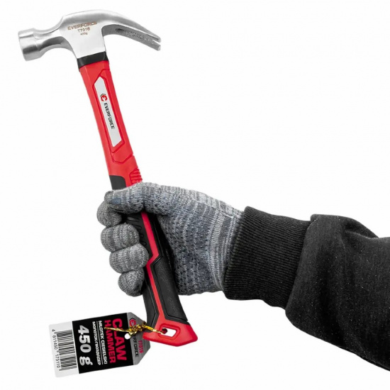 EVERFORCE Молоток-гвоздодер 450гр. EF-T7016 - 1