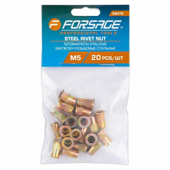 FORSAGE Заклепки резьбовые стальные 20шт. F-36472 - 1