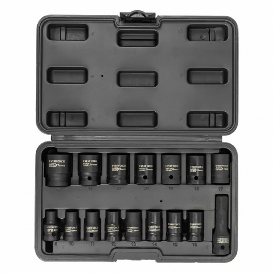 EVERFORCE Набор головок ударных 16пр. 1/2" 6pt EF-4179-5MPB - 1