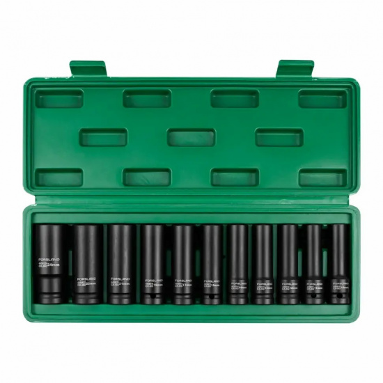 FORSLAND Набор головок ударных глубоких 11пр. 1/2" 6pt Forsland-4117-5MPB - 1