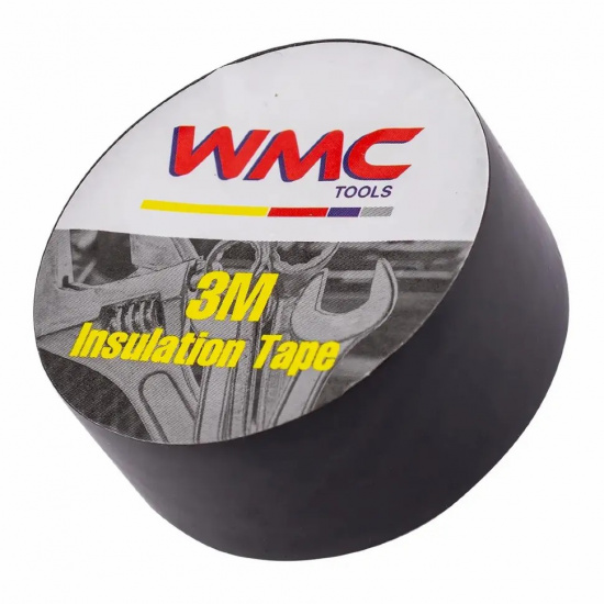 WMC TOOLS Лента изоляционная ПВХ 19мм x 3м (черная) WMC-1303B - 1