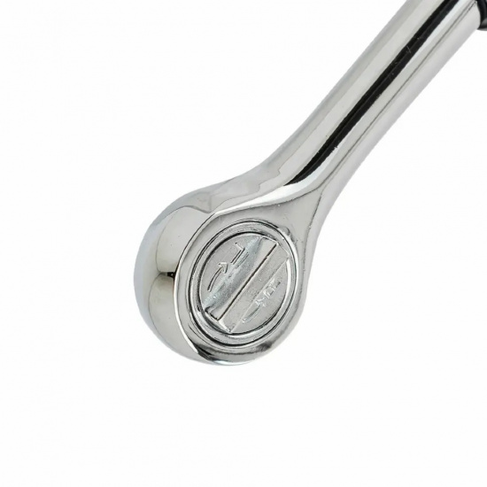 WMC TOOLS Трещотка реверсивная с резиновой ручкой 1/4  (45 зуб., L-140мм) WMC-80222B - 1